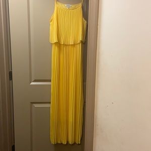 Yellow maxi dress